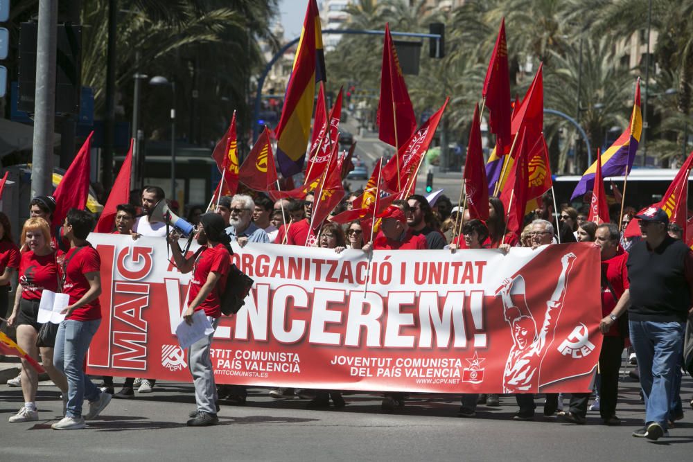 Manifestación del 1 de mayo en Alicante