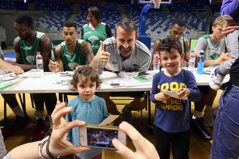 El Unicaja abre su entrenamiento al público