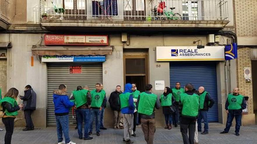 Protesta contra un desnonament a Manresa