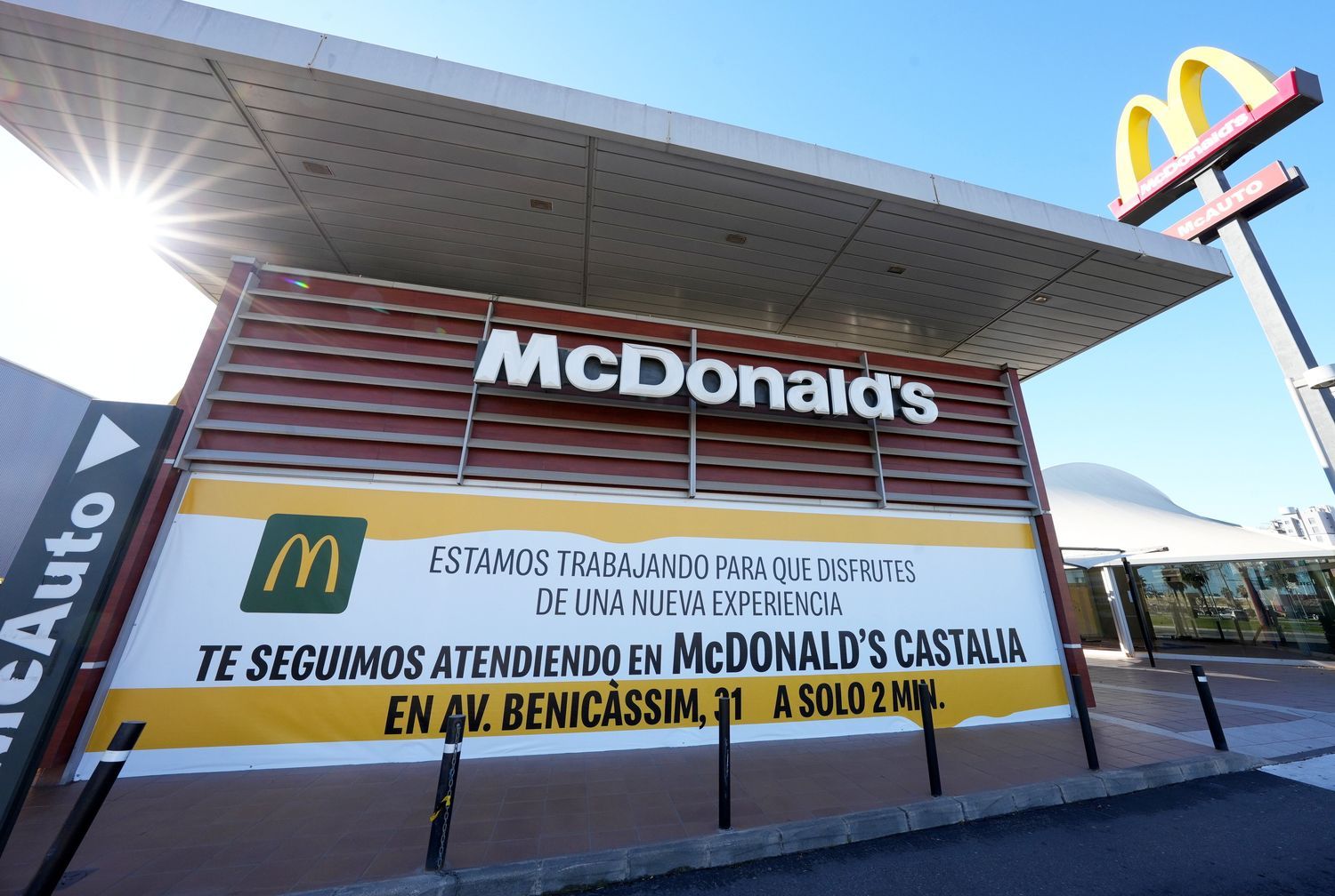 Así está ahora el McDonald's cerrado en Castelló.