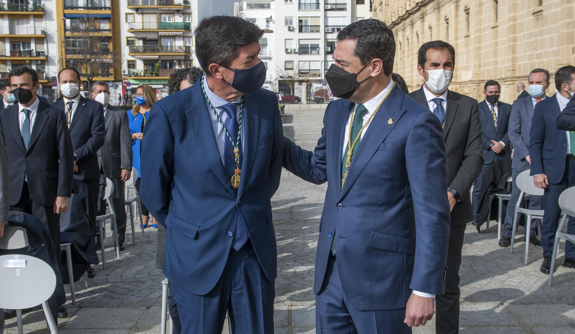 Las imágenes del acto institucional en el Parlamento andaluz con motivo del 28-F