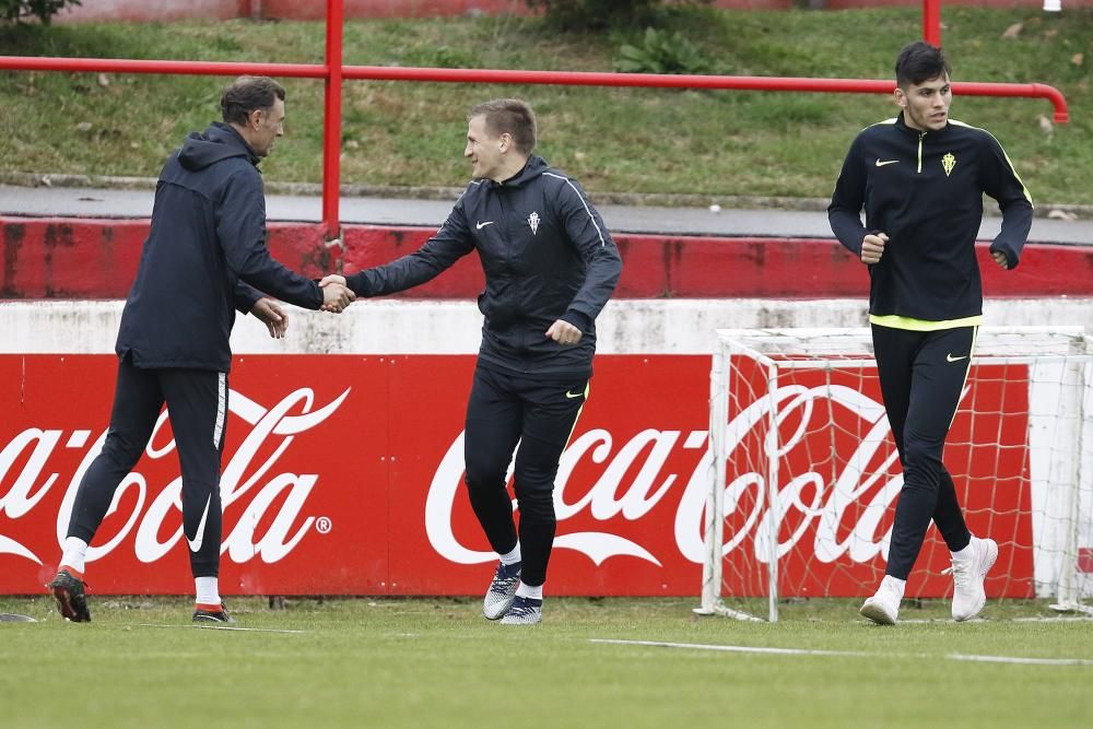 Entrenamiento del Sporting