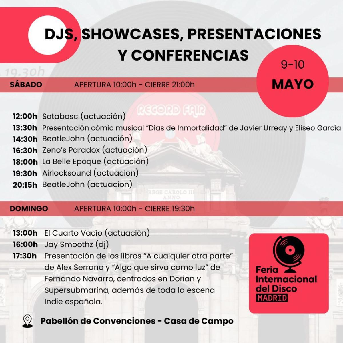Programa de la Feria Internacional del Disco 2026 en Madrid