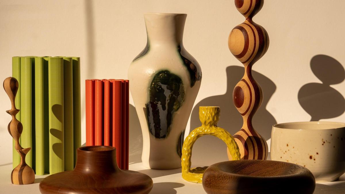 Algunos de los objetos que se expondrán y venderán en el showroom de Mediolimón.