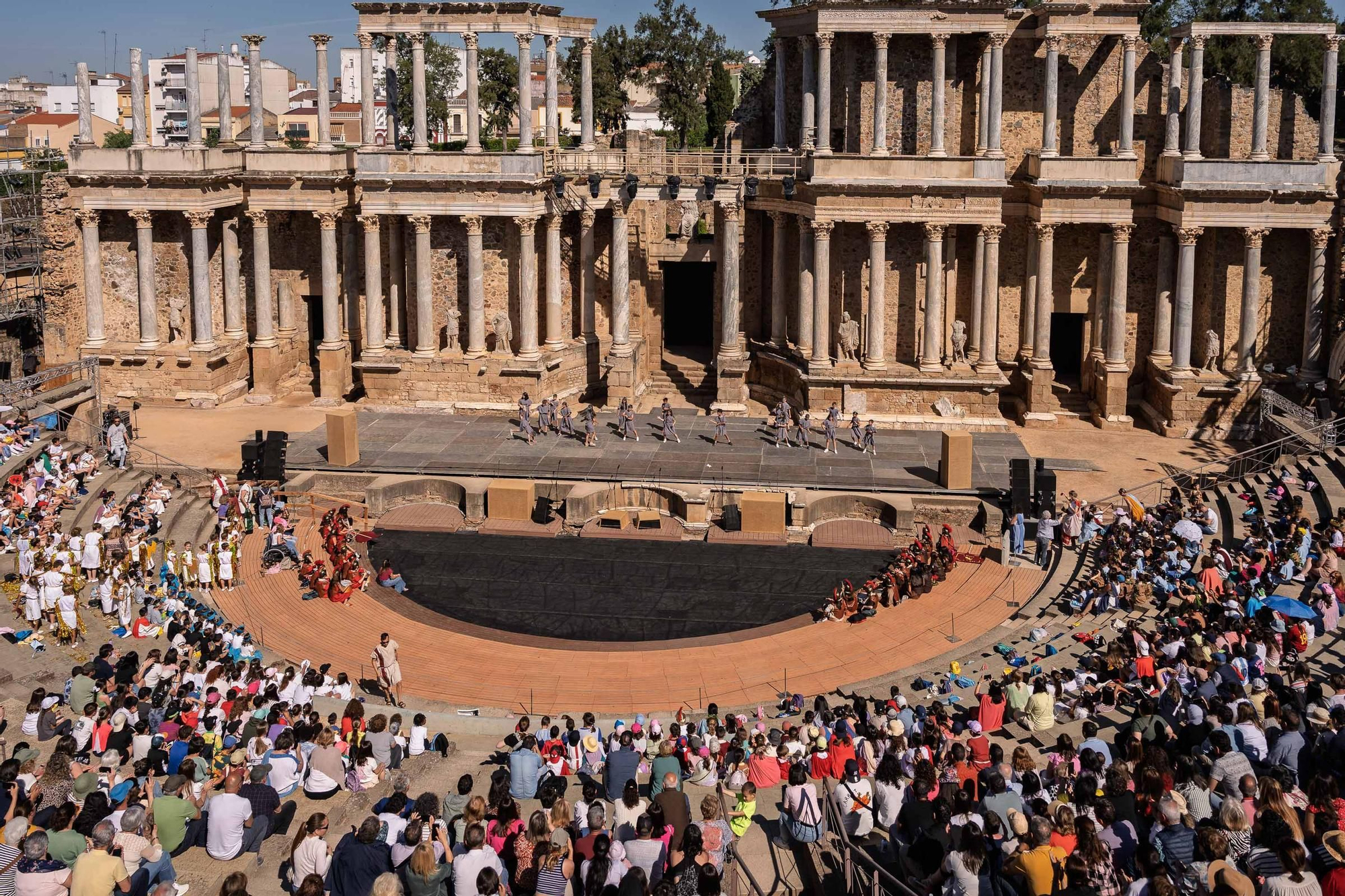 Fotogalería | Los escolares toman el Teatro Romano en Emerita Lvdica
