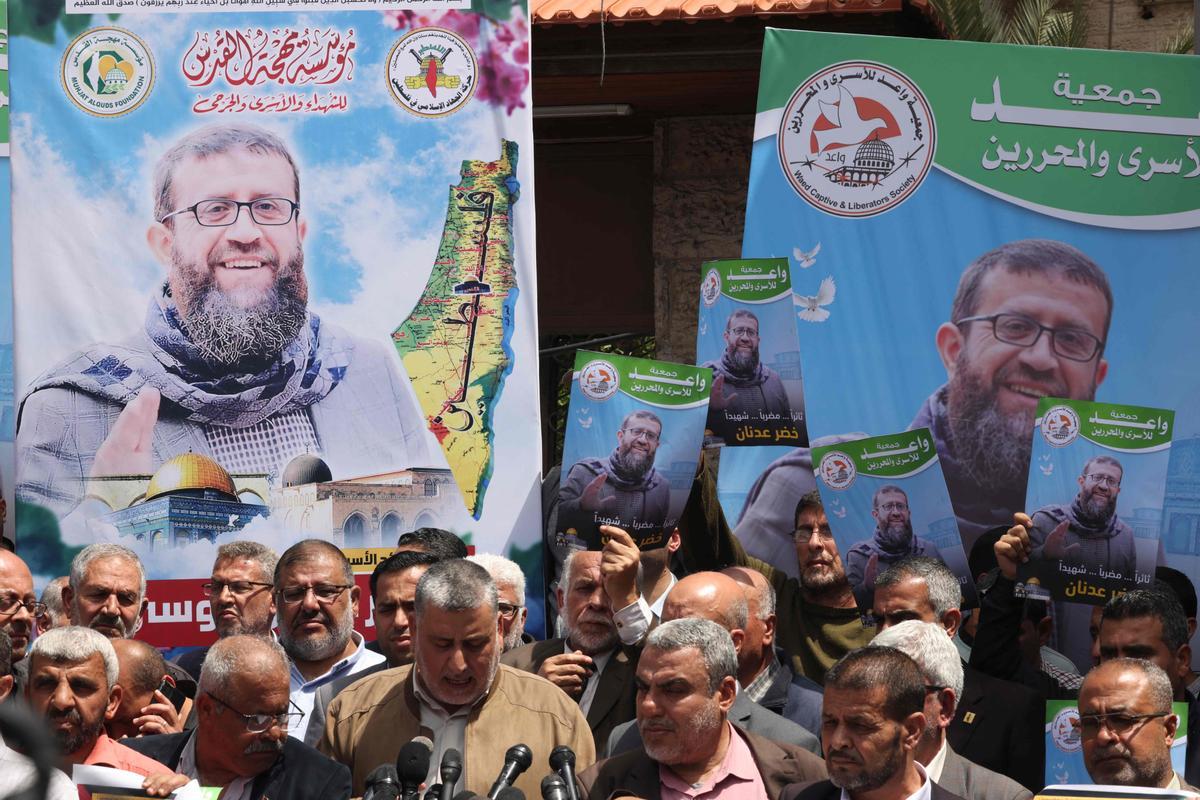 Protestas en Cisjordania tras la muerte del preso palestino Jader Adnan
