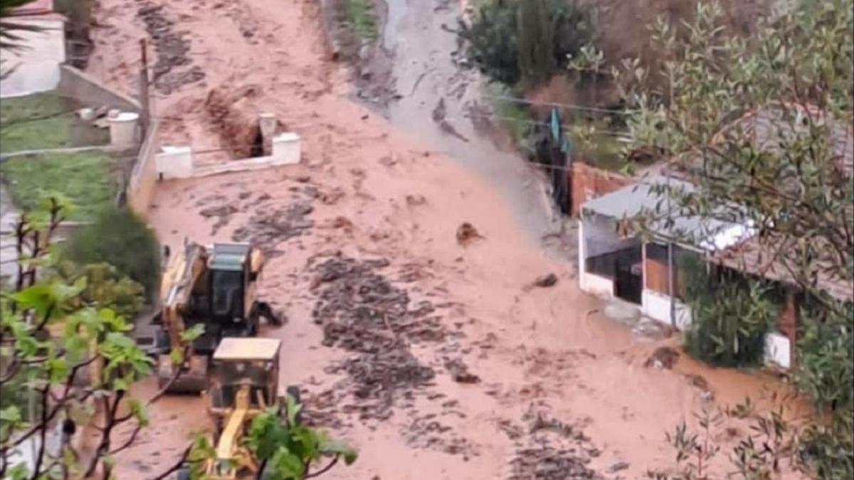 La DANA provocó estragos en Barranco del Sol.