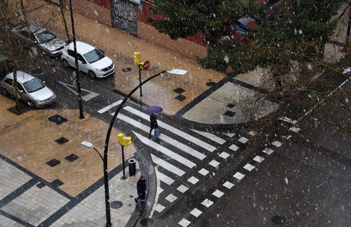 La nieve llega a Zaragoza