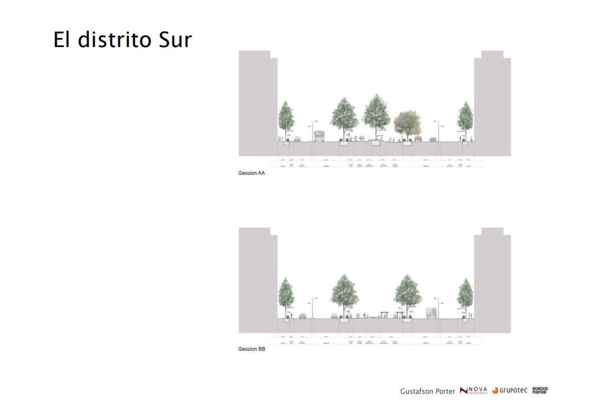 La planta viaria diseñada originalmente por el equipo de Gustafson