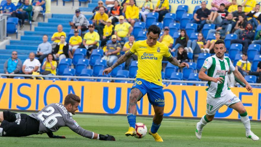 Araujo en una acción frente al Córdoba en la última jornada liguera