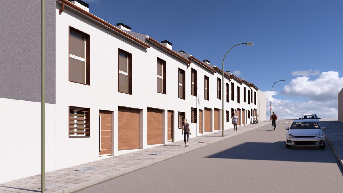 Recreación virtual de una de las construcciones promovidas por la Diputación de Córdoba.