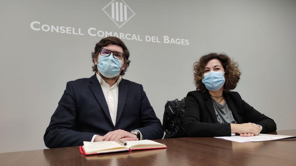 Javier Villamayor i Cristina Fabregat, ahir al Consell Comarcal del Bages | CARLES BLAYA