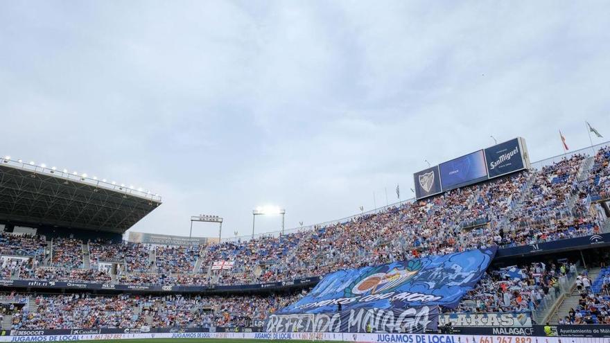 Noche récord en La Rosaleda: 25.389 espectadores