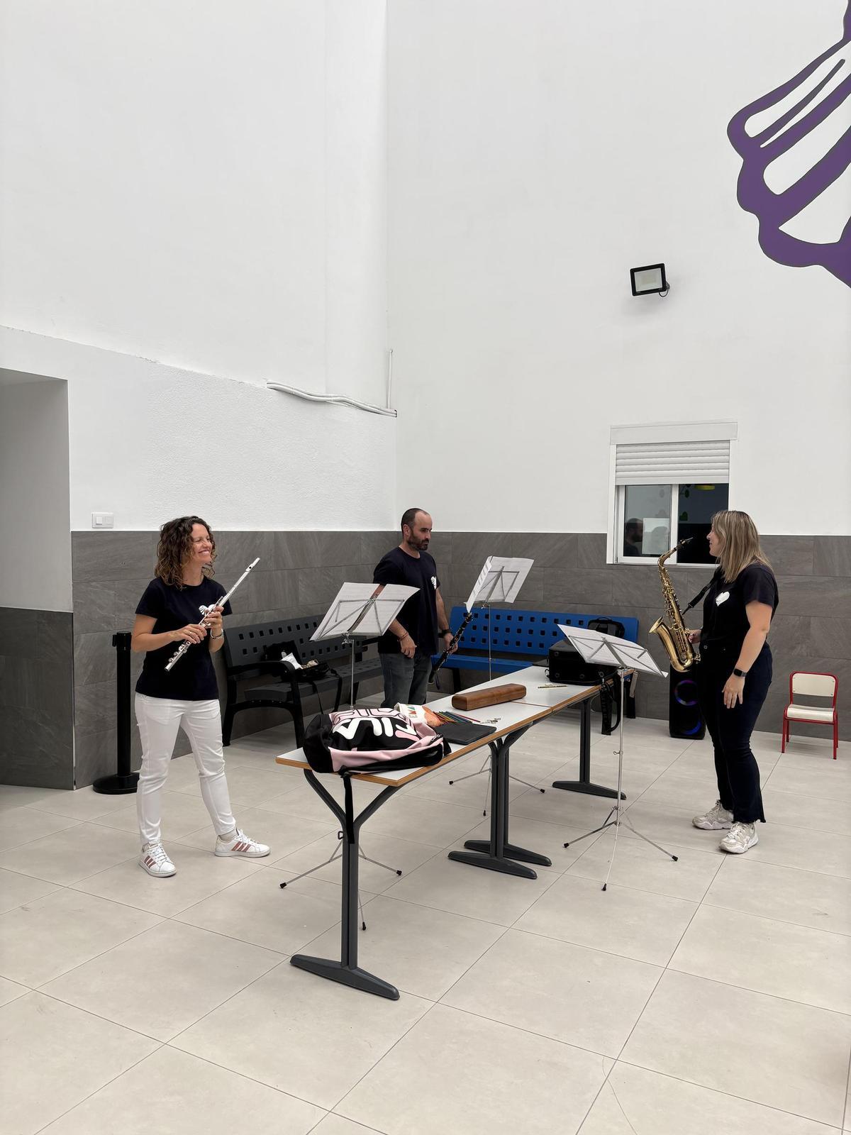 Taller de música al col·legi de San Roque