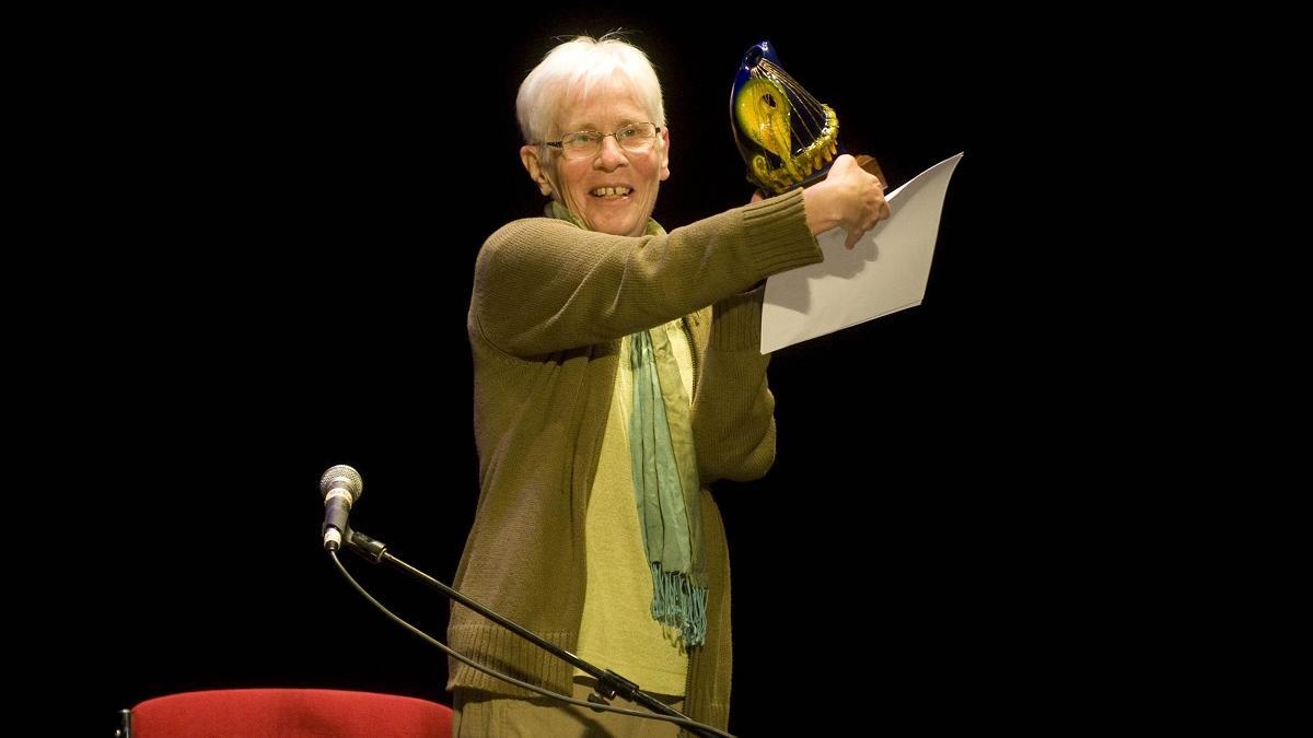 Dorothé Schubarth, na entrega dos Premios La Opinión de A Coruña, en 2014