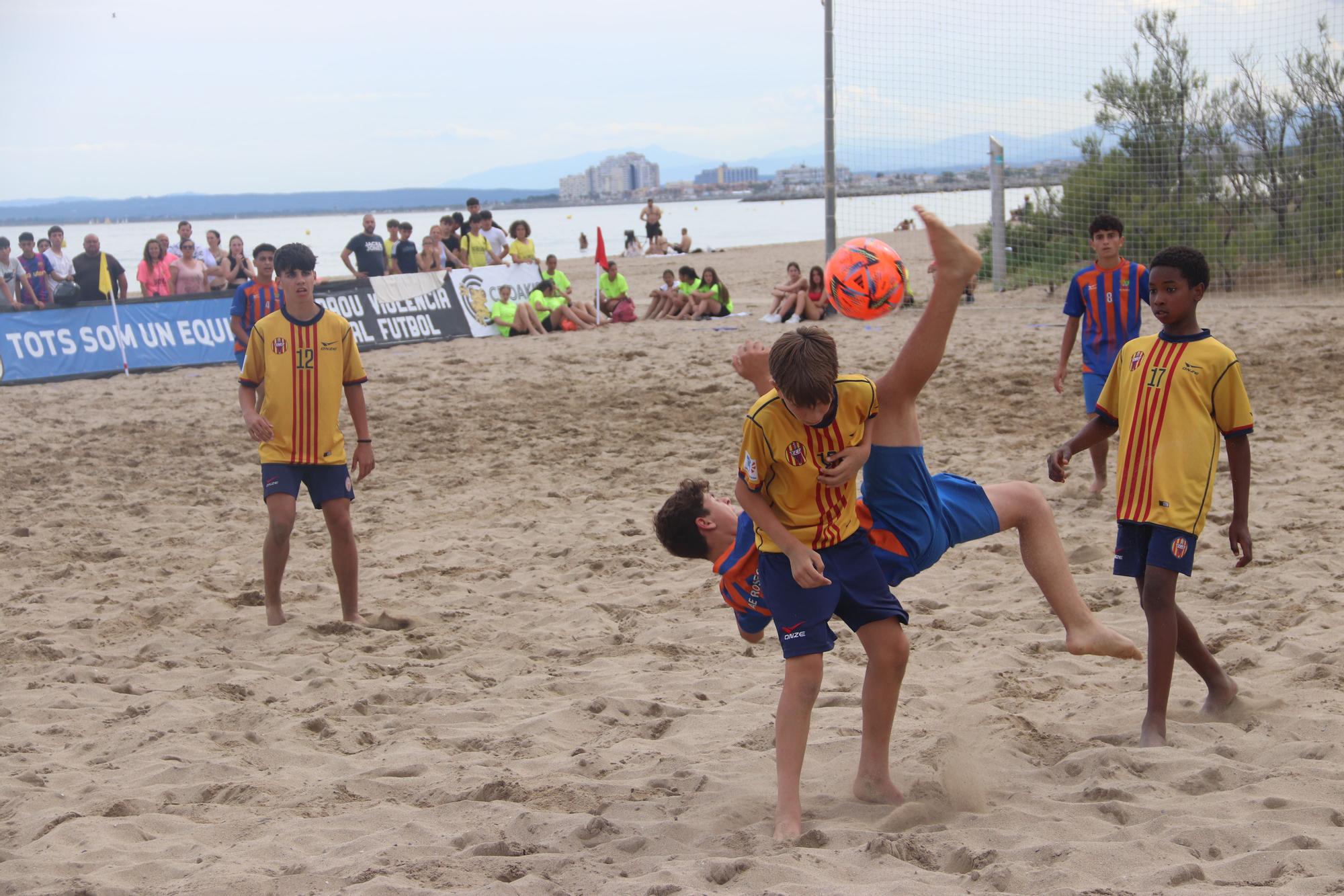 Campionats de Catalunya de futbol platja a Roses
