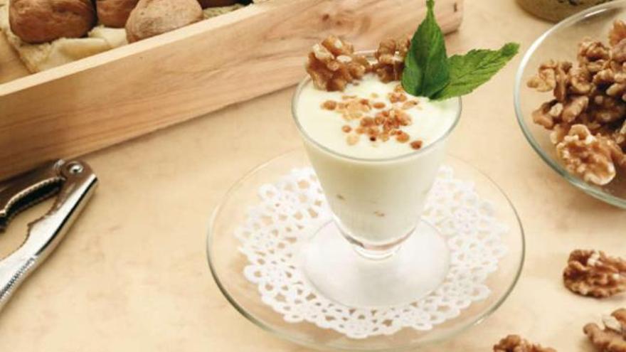 Crema helada de yogur.