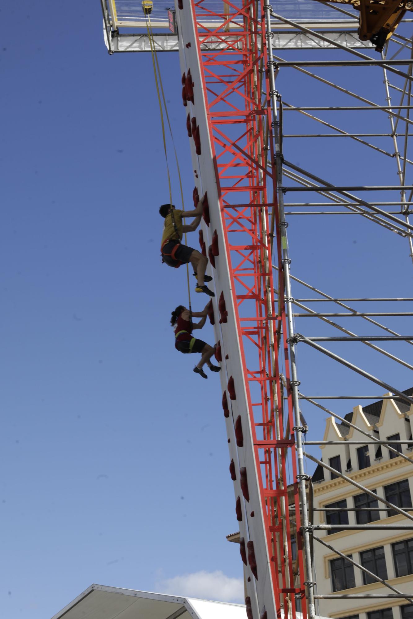 Así se vivió la primera prueba de la Copa de España de escalada en Oviedo