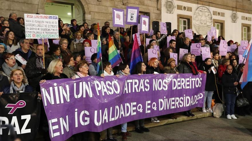 El feminismo vigués, solidario contra el &quot;fascismo&quot; de Vox