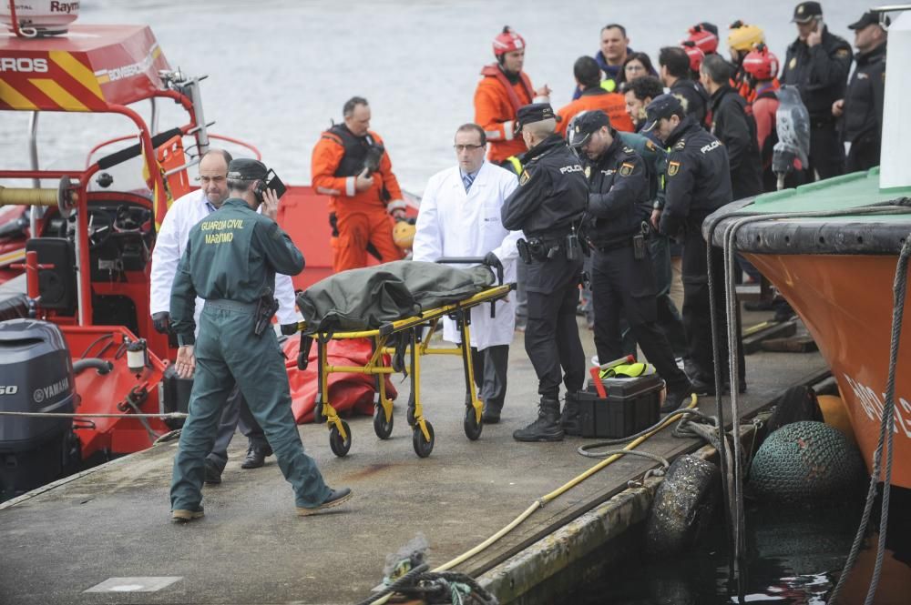 Operativo de rescate del cuerpo de Andrea en A Coruña