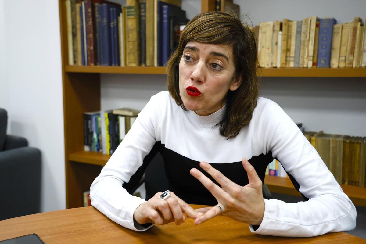Marta Lois durante a entrevista nas instalacións de El Correo Gallego