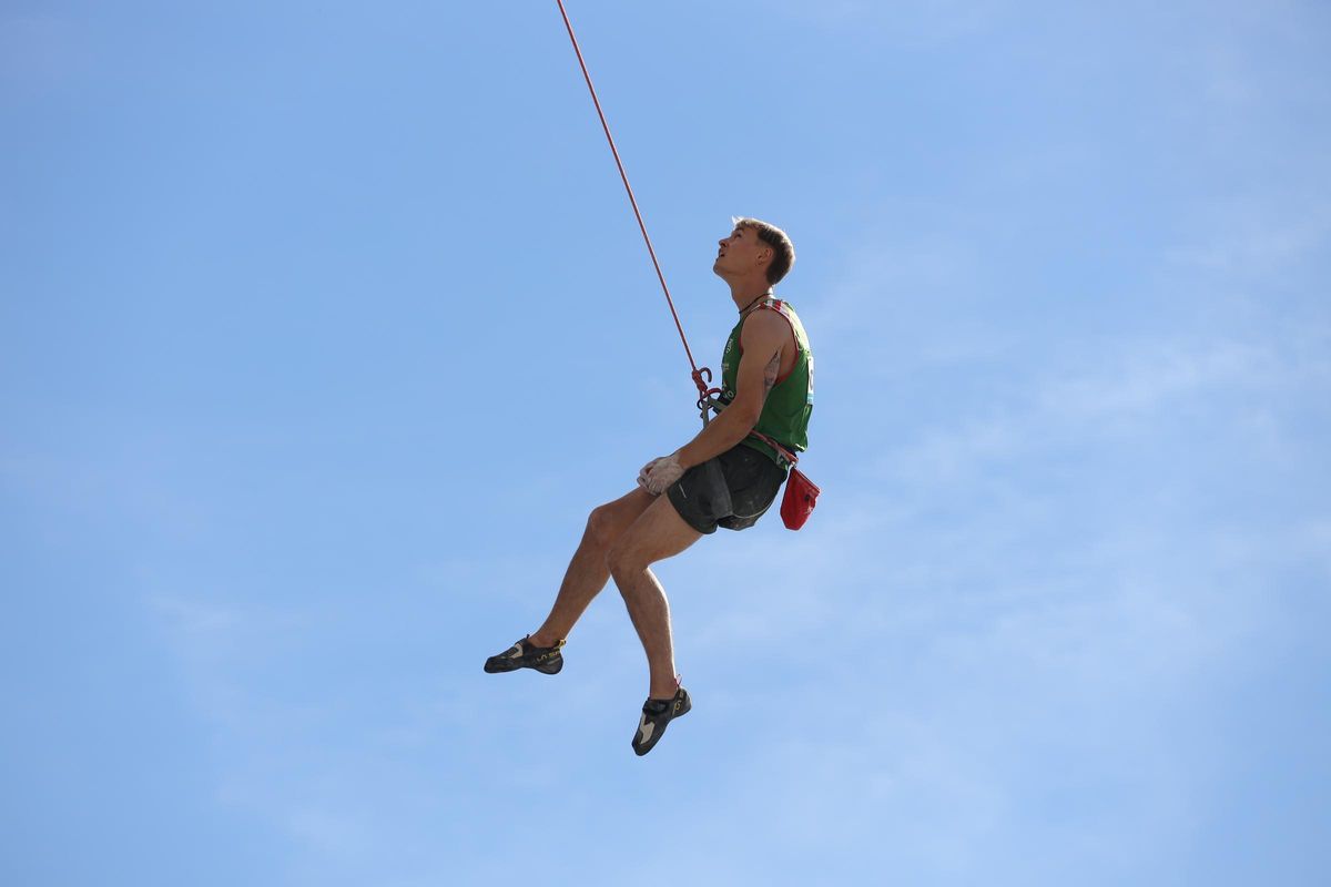 Mikel Asier Linacisoro, medalla de oro en el Campeonato de España 2024 en el evento 'Climbing Madrid'