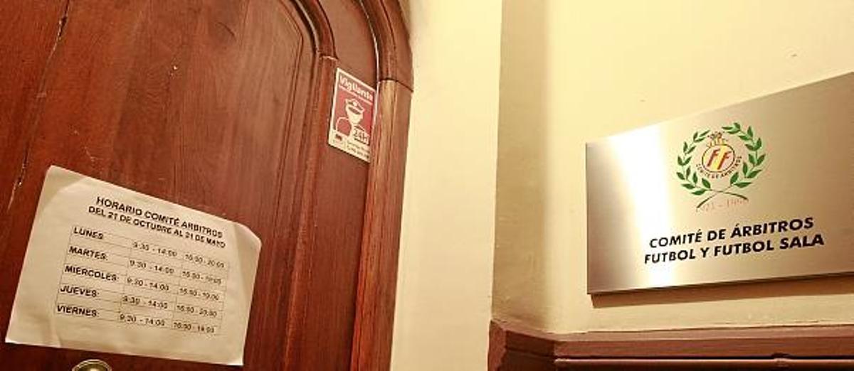Imagen de la sede del Comité Técnico de Árbitros de la FFCV