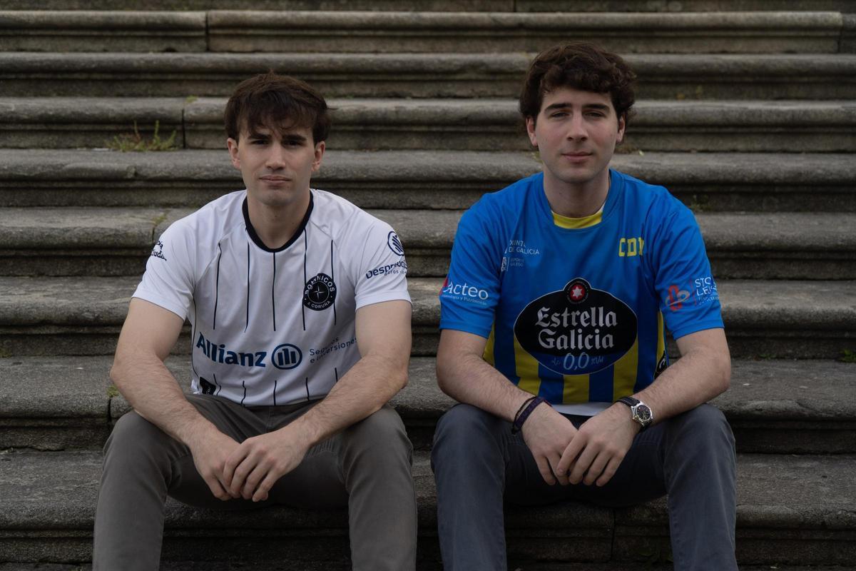 Miguel López e Ignacio Buruaga, capitanes de Dominicos y Compañía, respetivamente.
