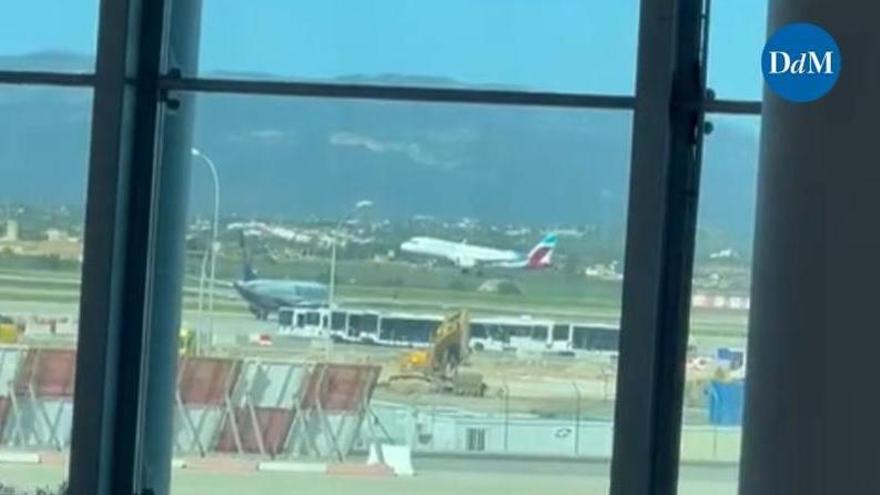 Una pasajera del avión de Eurowings que tuvo que abortar su aterrizaje en Mallorca: “La gente gritaba de pánico”