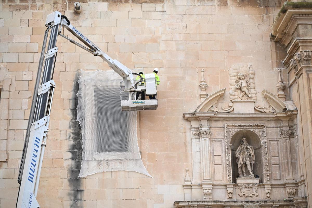 Las labores desarrolladas en Santa María este miércoles.