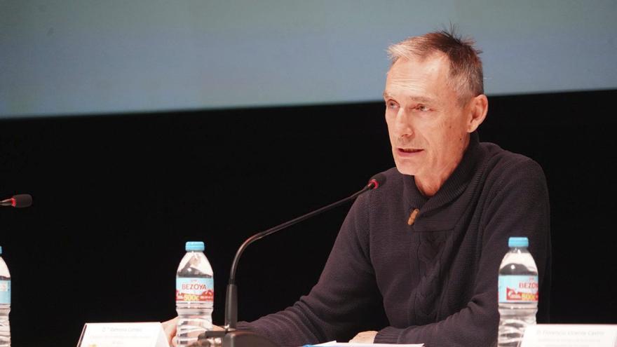 Laudelino Cubino durante su intervención en el VII Congreso Silver Economy.