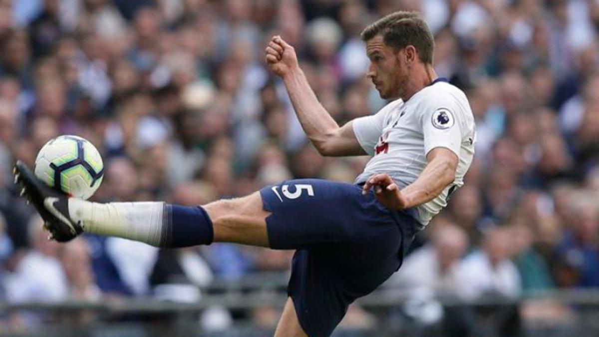 Vertonghen en el partido Tottenham-Liverpool