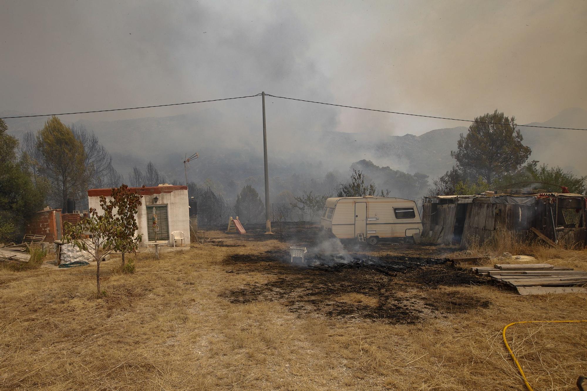 El incendio de la Vall d'Ebo sigue propagándose