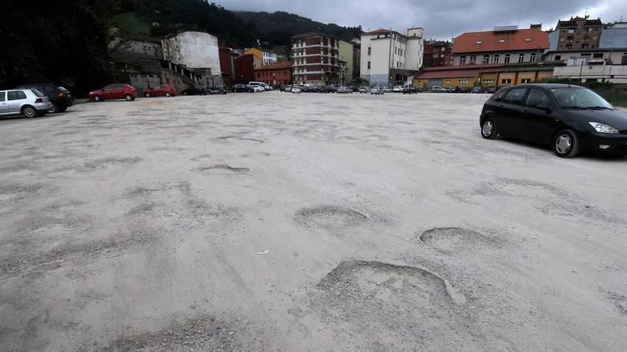 Estado actual del futuro aparcamiento de Oñón.