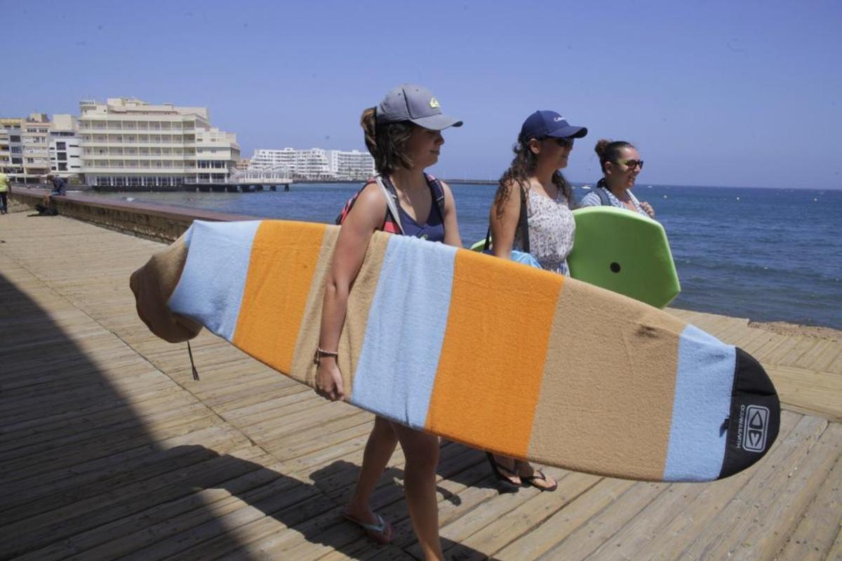 Apertura de la playa de El Médano.