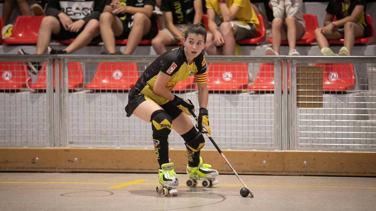 Laura Puigdueta, en un partido del Generali HC Palau.