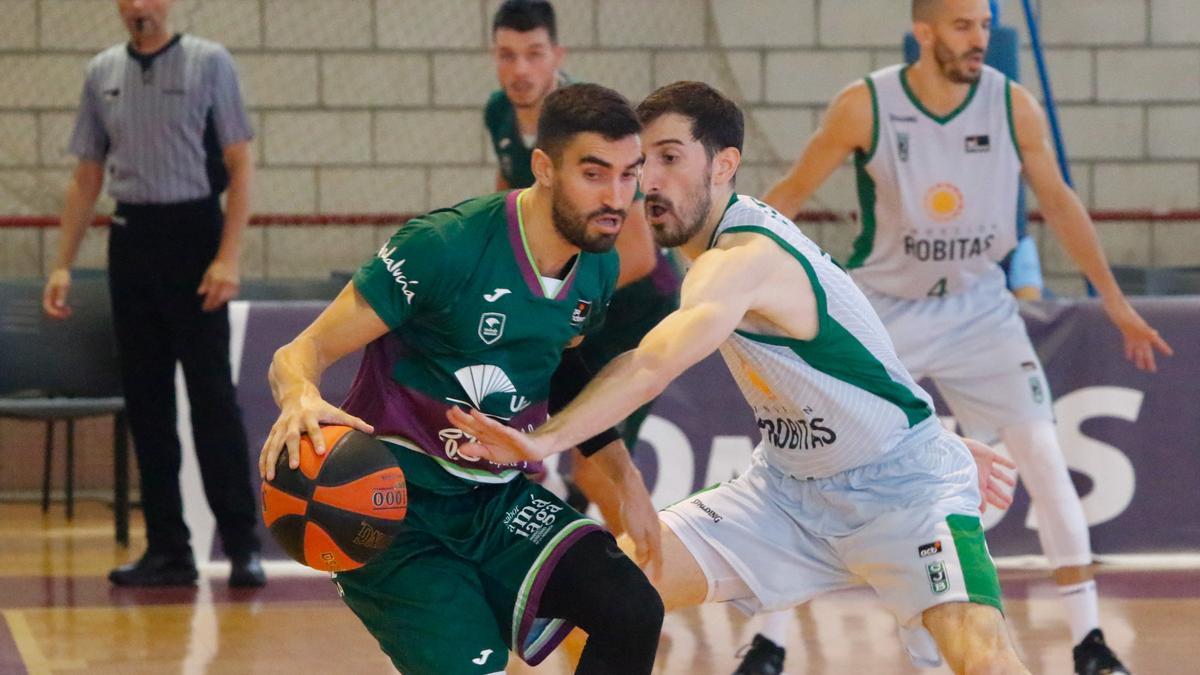 Jaime Fernández, uno de los gratos protagonistas para el Unicaja durante el segundo cuarto.