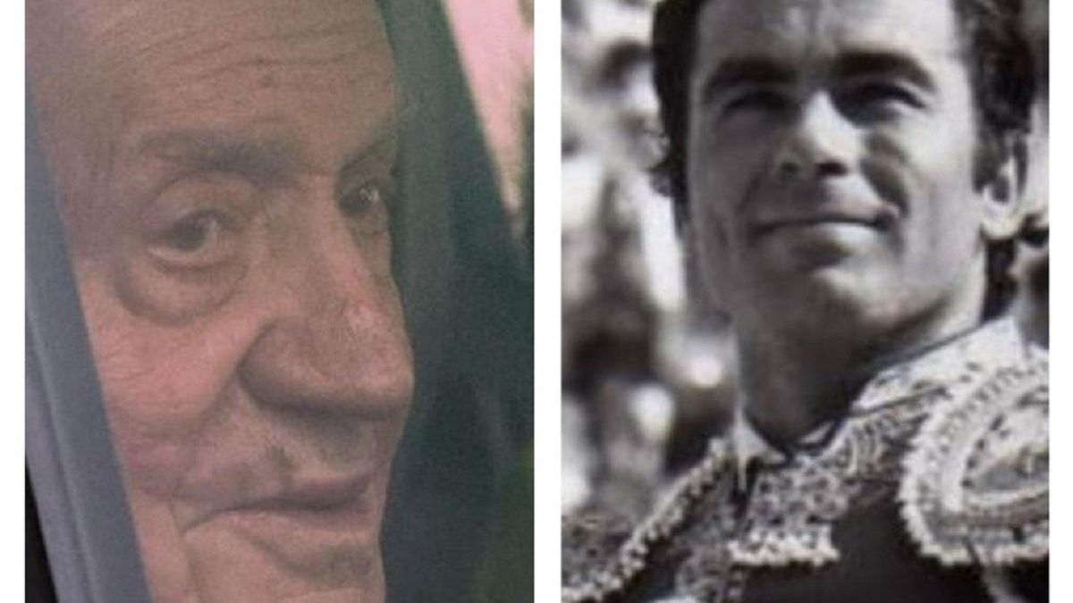 El rey Juan Carlos y Paquirri.