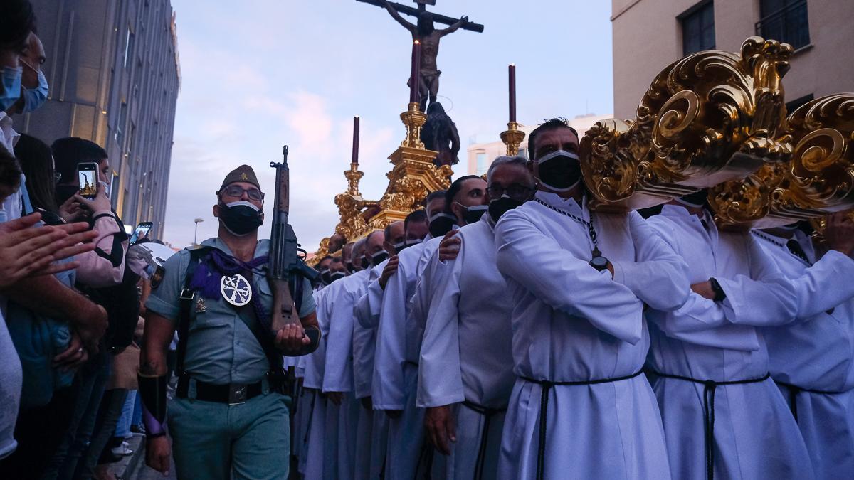 Una imagen del Cristo de la Buena Muerte, en la procesión magna de hace unos meses en Málaga.