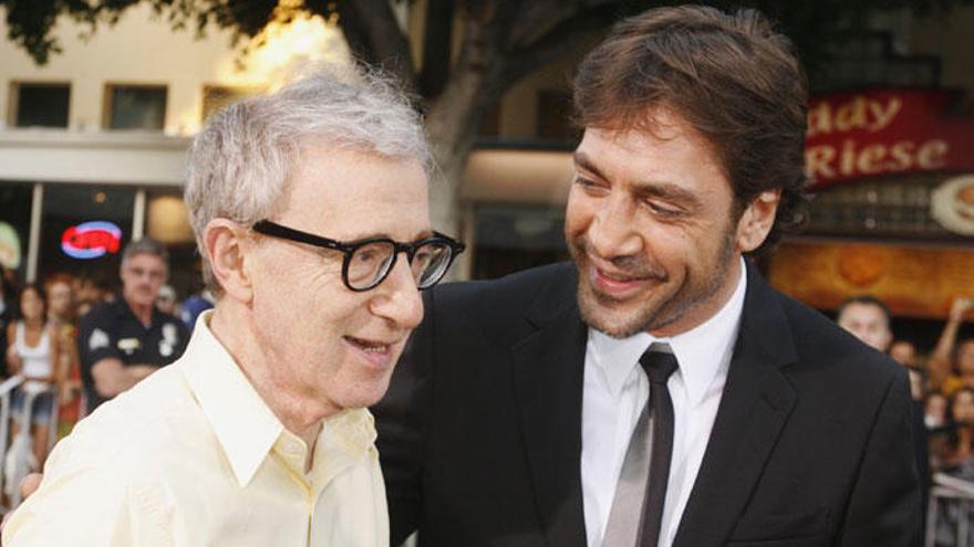 Javier Bardem junto a Woody Allen en una imagen de archivo.