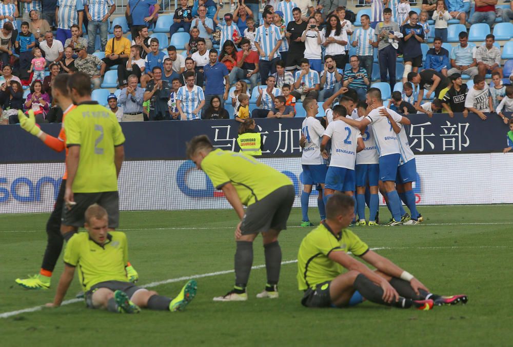 El Málaga juvenil golea al Nitra eslovaco (5-0) en la Youth League