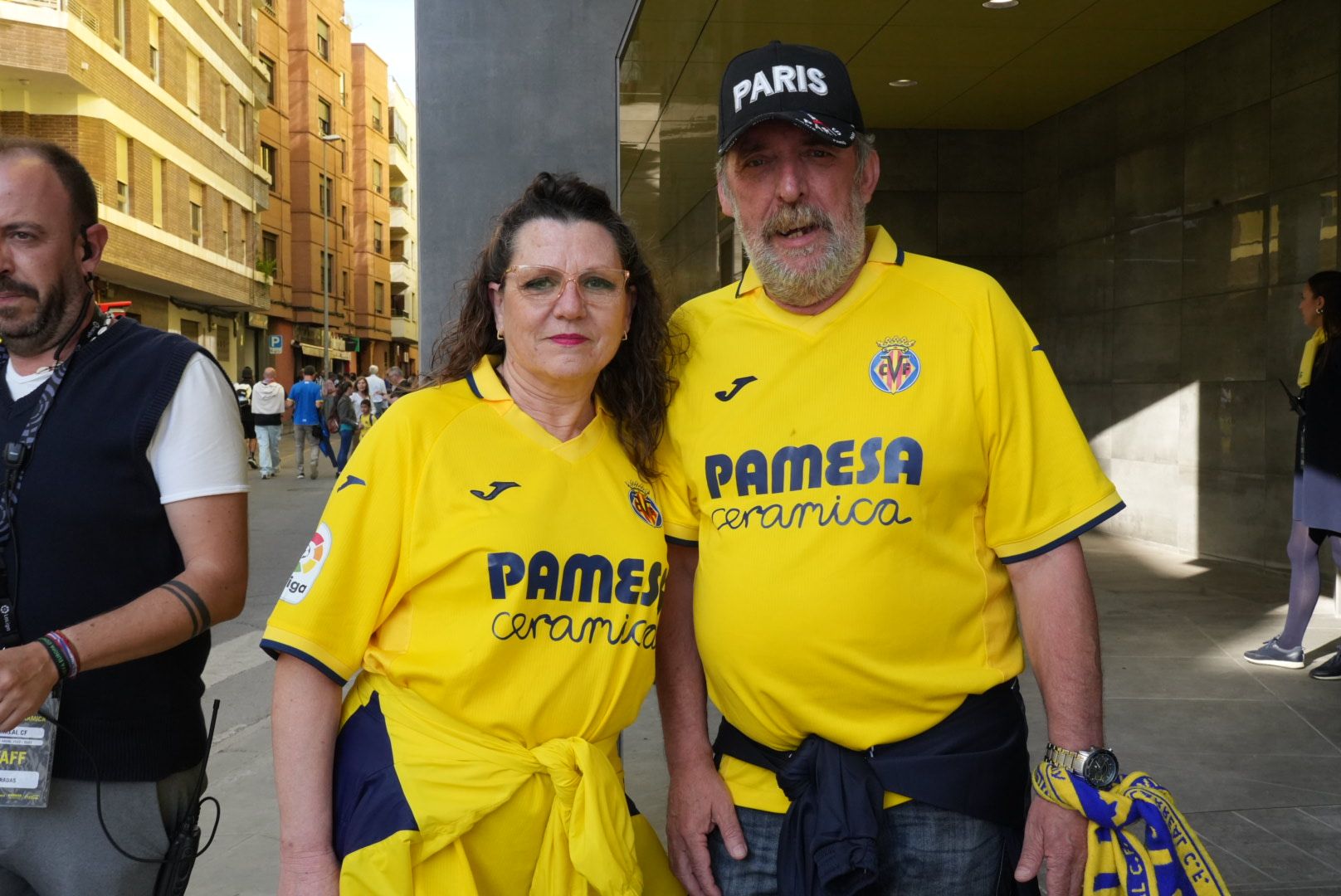 La afición del Villarreal en el partido contra el Espanyol en La Cerámica