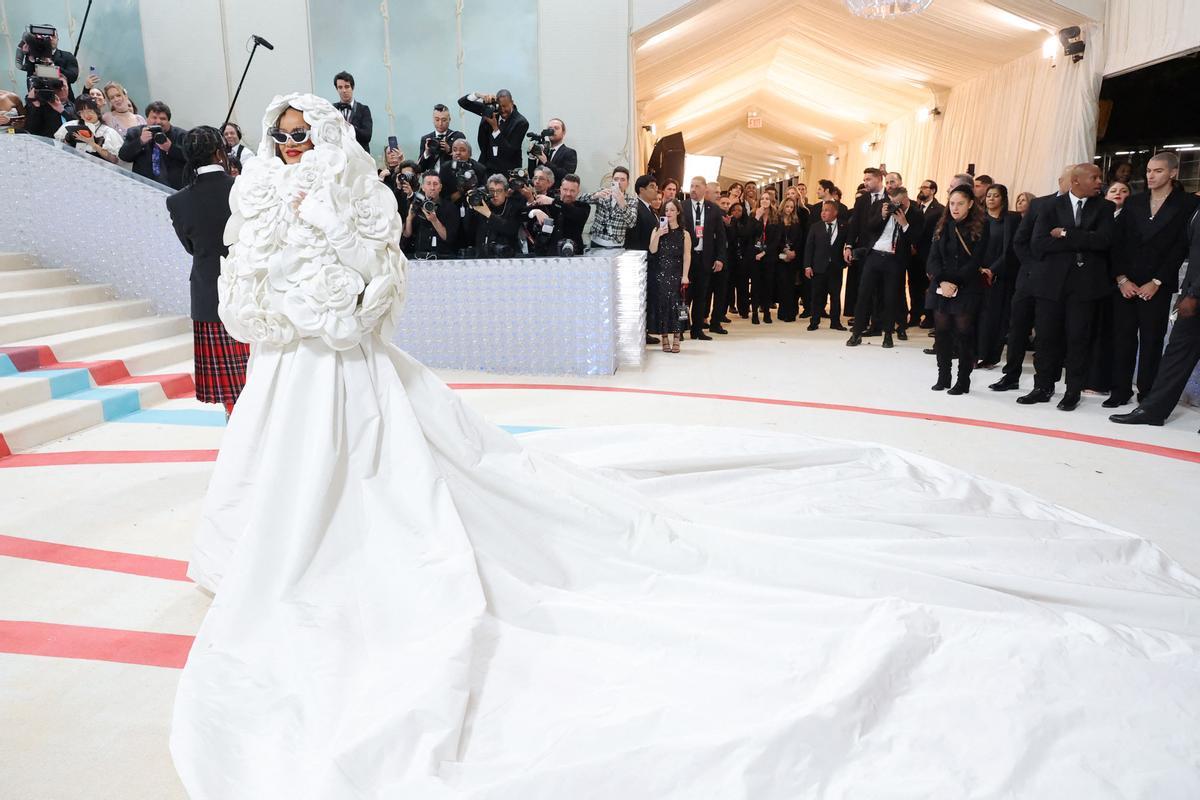 Rihanna en la gala met 2023