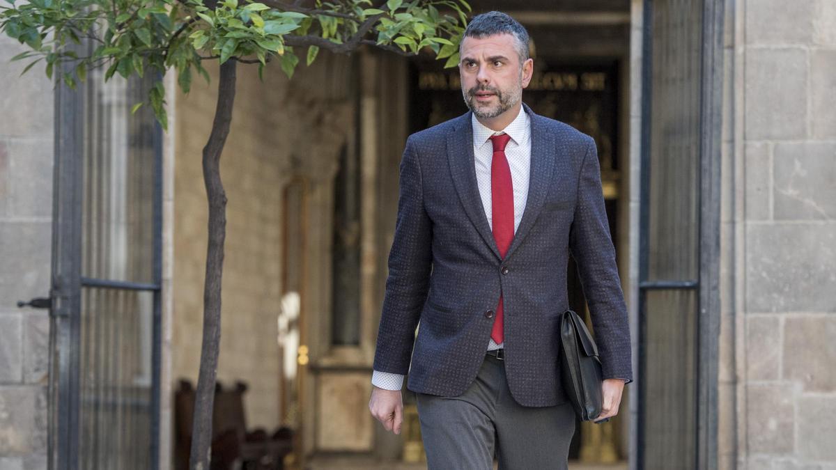 Santi Vila a su llegada al Consell Executiu del Govern de la Generalitat