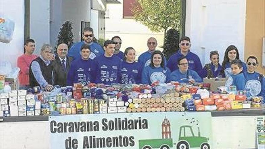 La caravana solidaria de la Merced cierra con la recogida de 1.178 kilos de comida