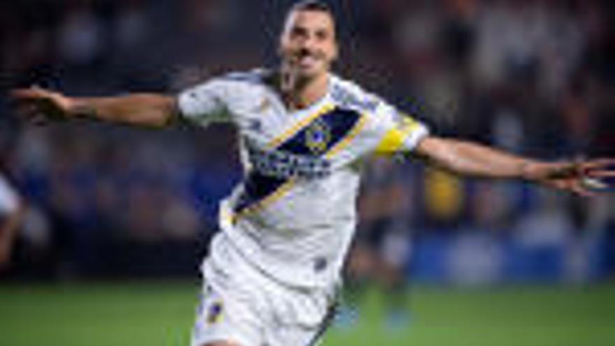 Zlatan Ibrahimovic, en un partido con LA Galaxy.