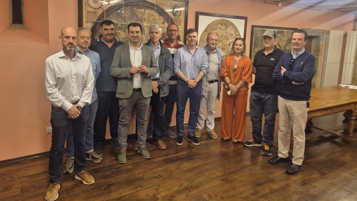 La reunión celebrada este lunes entre la Fundación, el Ayuntamiento y los empresarios.