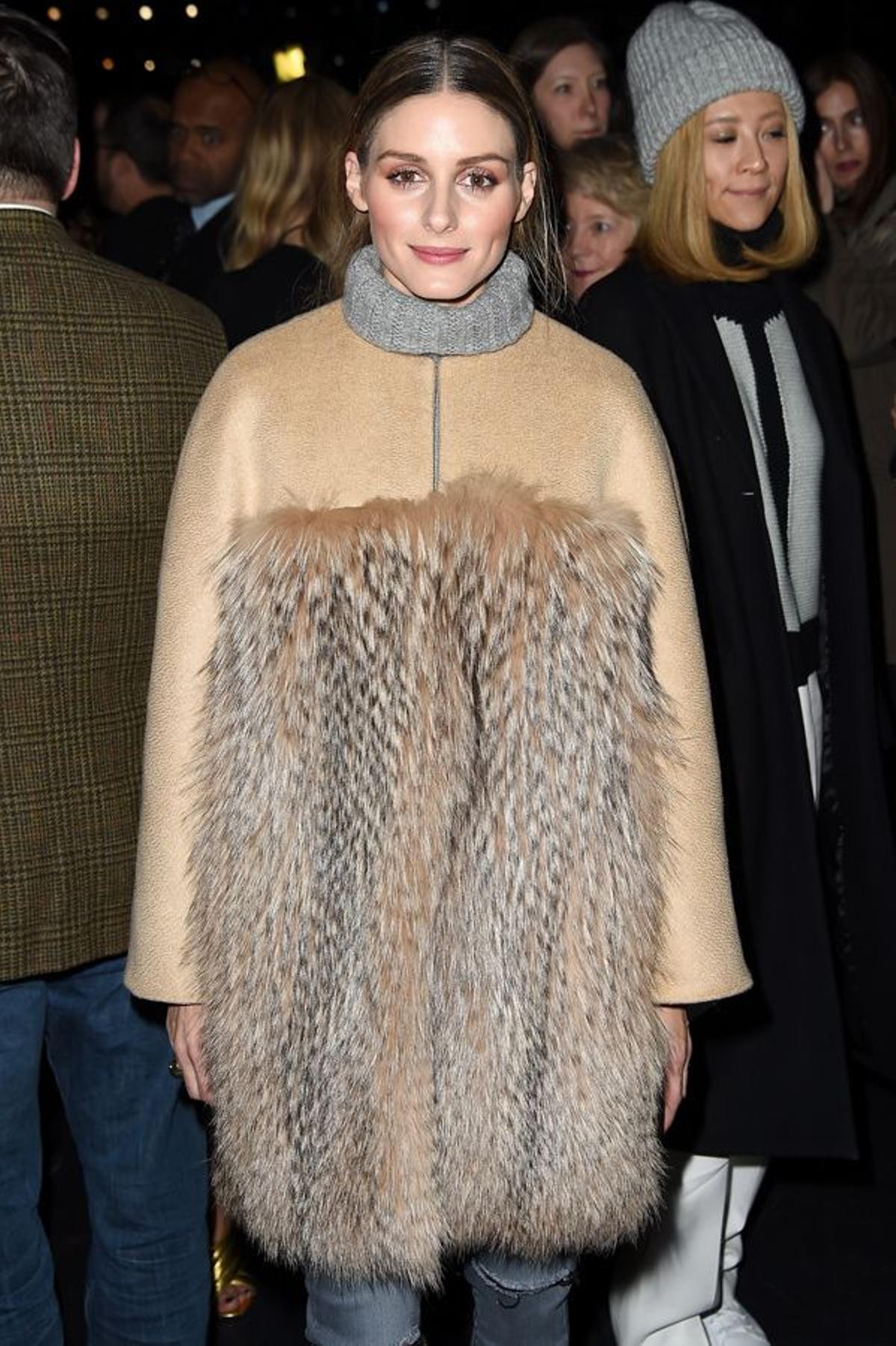 Olivia Palermo en el desfile de Prabal Gurung en Nueva York