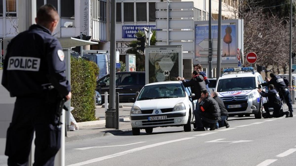 Actuación policial en las calles de Marsella.