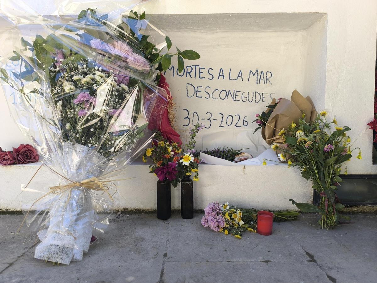 La inscripción de Pepín Escandell dedicada a la madre y a su bebé no nacido